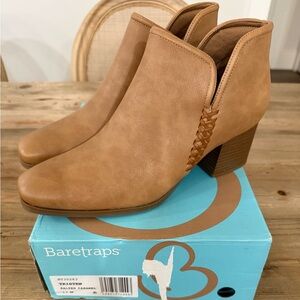 BareTraps Tristen Ankle Booties, BT30263, Salted Caramel, Size 11, New in Box
